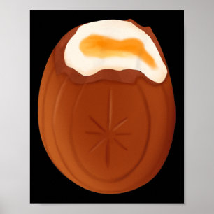 Creme Egg Chocolate Oaster Quirky Weird Funny Poster