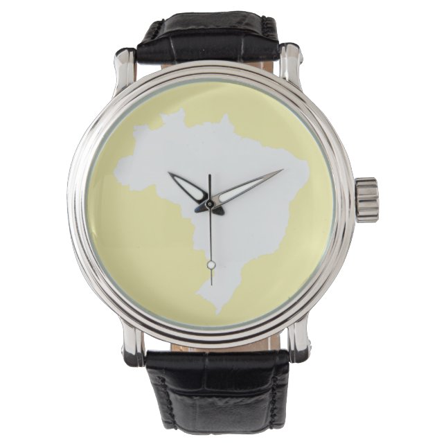 Creme Festive Brasilien Armbanduhr (Vorderseite)