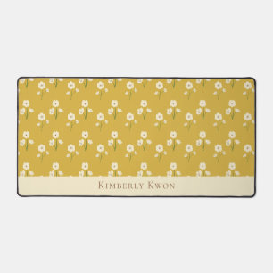 Crème Fleurs sauvages Nom personnalisé Floral Jaun