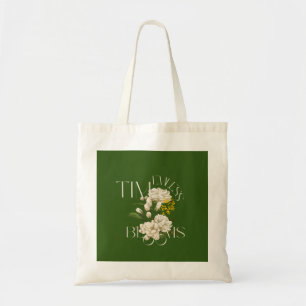 Creme floral zeitlose Blooms Totbeutel Tragetasche