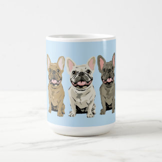 Creme-Französische Bulldogge,  Kaffeetasse