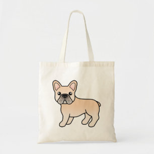 Creme French Bulldog Niedlicher Cartoon Dog Tragetasche
