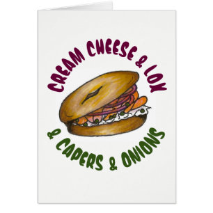 Crème Fromage Lox Capteurs Oignons NYC Deli Bagel 