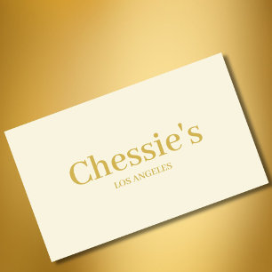 Creme für Business-Logos Einfach Beruflich Visitenkarte