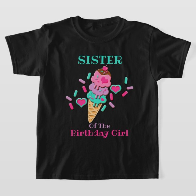 Crème glacée Anniversaire Jeune fille tshirts Soeu (Poser)