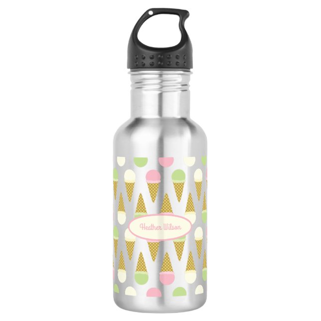 Crème glacée Cone Cute Kids Bouteille d'eau avec l (Devant)