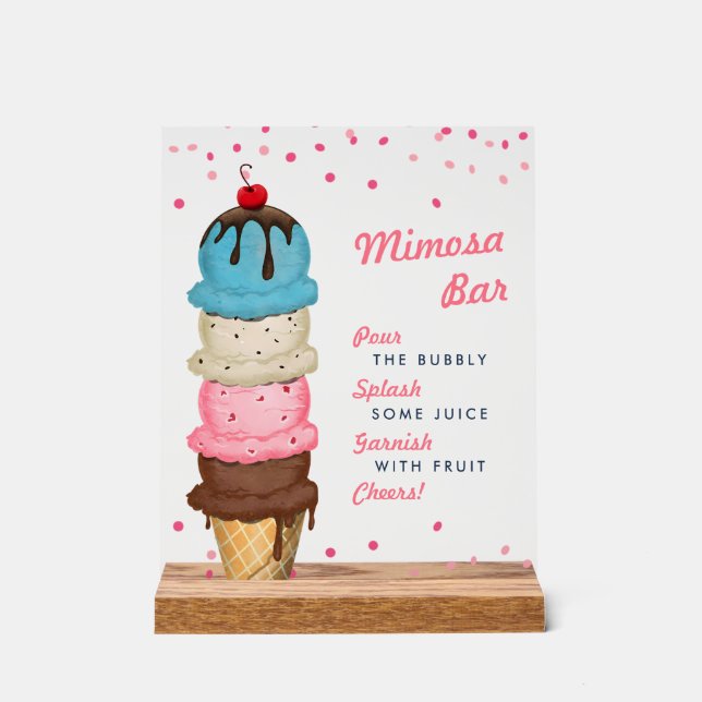 Crème glacée d'été Fête des mariées bar Mimosa (Recto)