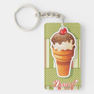Crème glacée vintage de chocolat