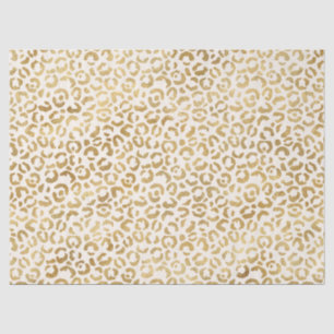  Creme Gold Leopard Print      Seidenpapier