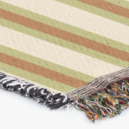 Creme Gold und Green Decke