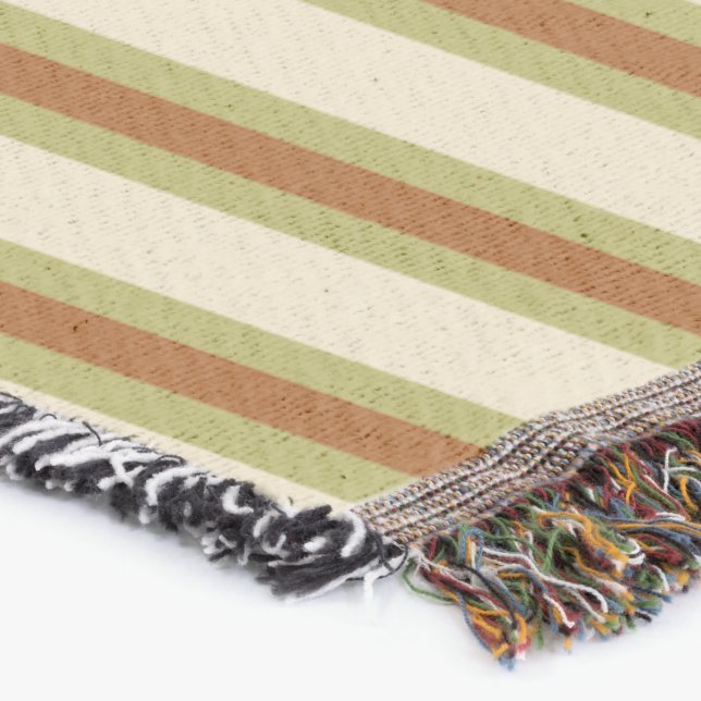 Creme Gold und Green Decke (Ecke)