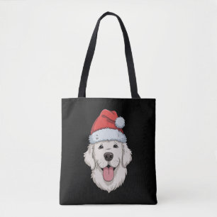 Creme-Golden-Retriever-Liebhaber-Weihnachten-Santa Tasche