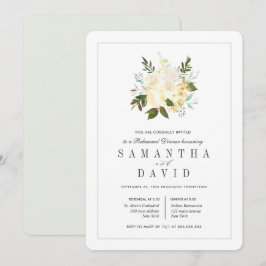 Creme + Grau | Bio Hochzeit Probe Dinner Einladung