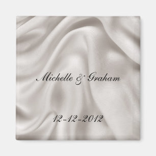 Creme Hochzeitsmagnet-Set Magnet