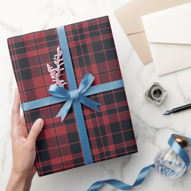 Creme Kariert und Ribbon Weihnachten Geschenkpapier (Schenken)