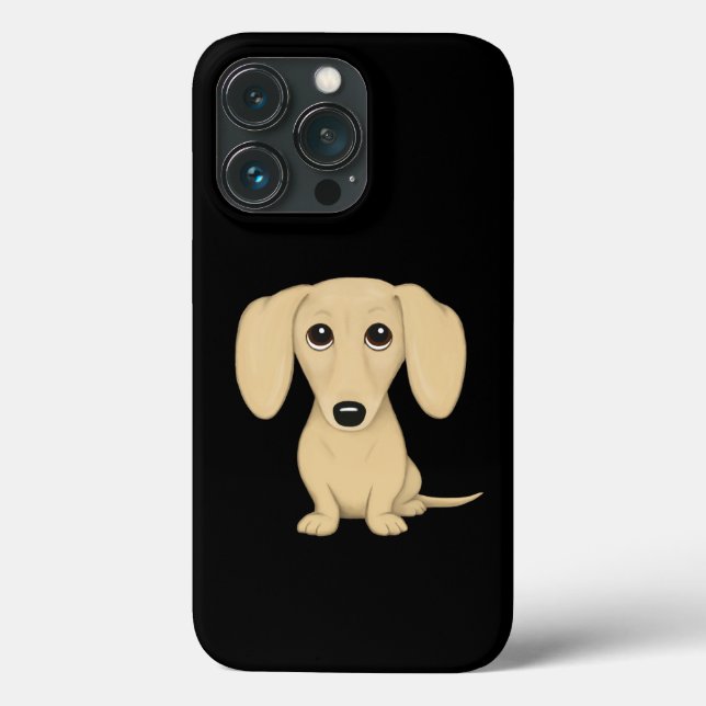 Creme Kurz Hair Dackel Case-Mate iPhone Hülle (Rückseite)