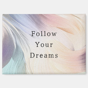 Creme Lila Aqua Rosa Wirbel Magnet