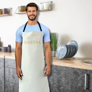 Creme Luxus Serifen Schriftzug Geschenk Für Sie Schürze