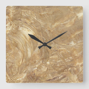 Creme Marble Imitate Finish Square Wallclock Quadratische Wanduhr