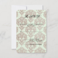 Crème Mariage damassé RSVP