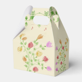 Creme mit Blütenstoff Geschenkschachtel