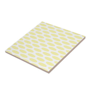 Creme Modernes Oval Fliese