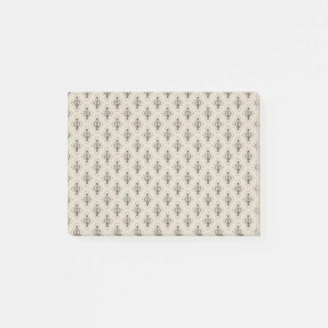 Creme-Muster-Hintergrund Post-it Klebezettel (Vorderseite)