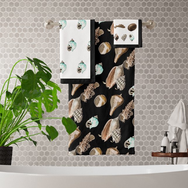 Crème nautique moderne Turquoise coque Salle de ba (Créateur téléchargé)