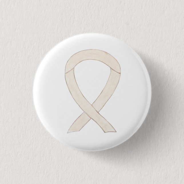Creme oder Elfenbein-Buttone Button (Vorderseite)