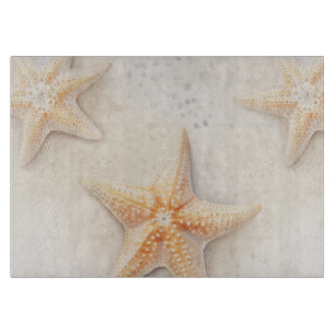 Creme Peach Beach Starfish Schneidebrett