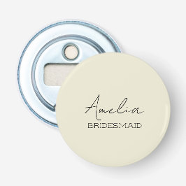 Creme Personalisiert Bridesmaid Flaschenöffner