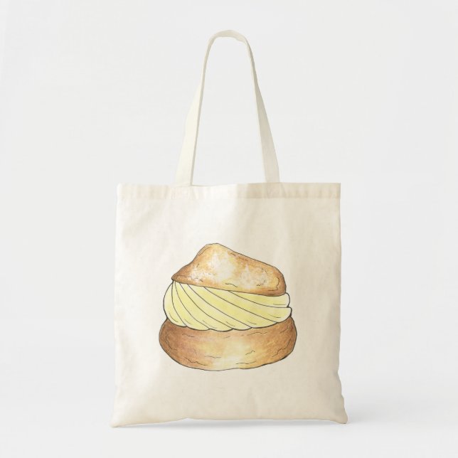 Creme Puff Puffs Creampuff Dessert Feinschmecker T Tragetasche (Vorne)