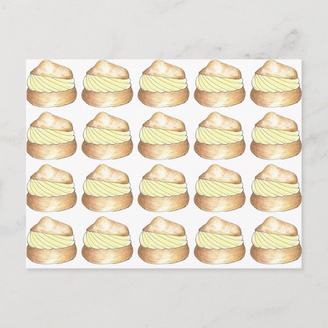 Creme Puff Puffs French Pastry Feinschmecker Postc Postkarte (Vorderseite)