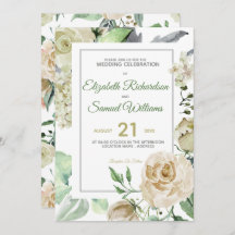 Creme Rose Bud Hydrangea Wasserfarbe Classic