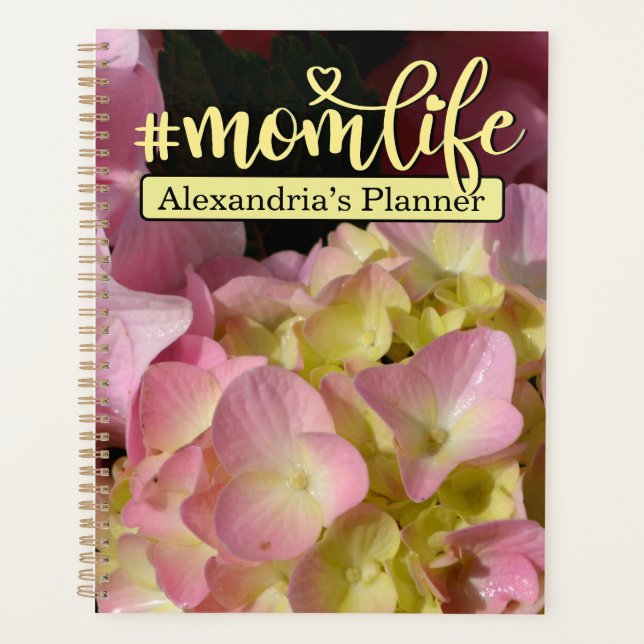 Crème rose Hydrangeas jaune rose floral #momlife (Devant)