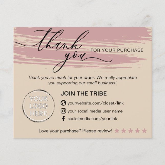 Creme Rose Pink Store Kleines Unternehmen Vielen D Flyer (Vorne)