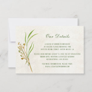 Crème Rustique Mariage Détails Carte d'écran
