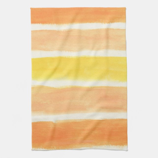 Creme Sickle Streifen Geschirrtuch (Vertikal)