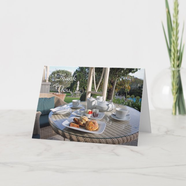 Creme-Tee dank Karte (Vorderseite)