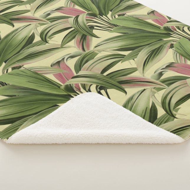 Creme Tropical Palm Sherpadecke (3/4)