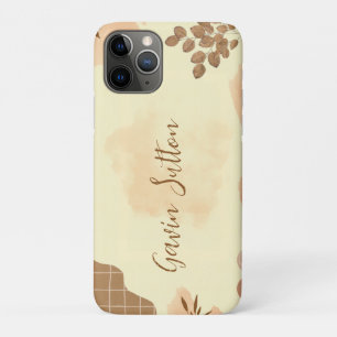 Creme und Braun Minimalistisch Case-Mate iPhone Hülle