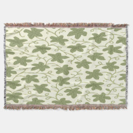 Creme und grüne Krustendecke Decke