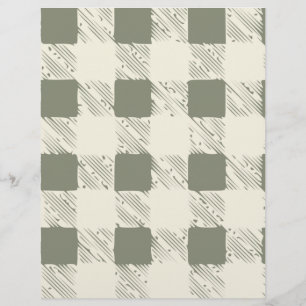 Creme- und grünes Scrapbook-Papier