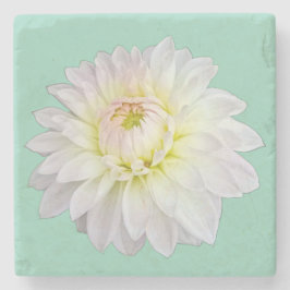 Creme und rosa Blume Steinuntersetzer