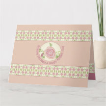 Creme und rosa mit trostloser Rose