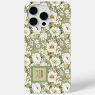 Creme- und Salbeigrüne botanische Gänseblümchen-Bl Case-Mate iPhone Hülle