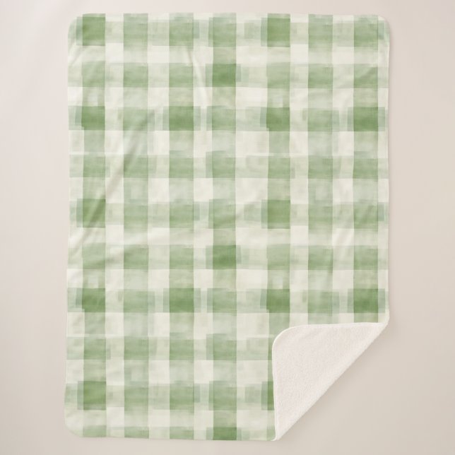 Crème verte occidentale rayures plaid Noël (Devant)