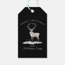 Creme Weiße Rentiere Weihnachtsgeschenk Geschenkanhänger