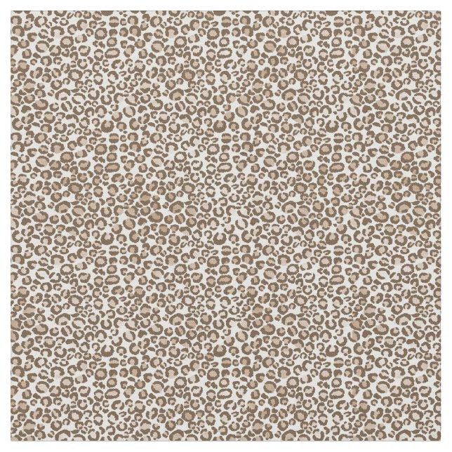 Cremebraun-Leopard-Druck Stoff (Nahaufnahme)