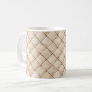 Cremebraune Quadrate Kaffeetasse